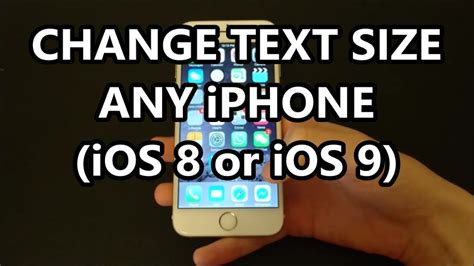 The first method using display & brightness will increase font size to a certain degree and then stop. iPhone 6 Change Text Font Size Make Bigger or Smaller Any ...