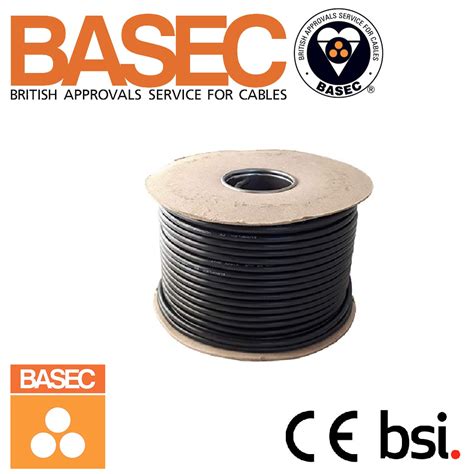 2 3 Core Black Electrical Flex Cable 075mm 1mm 15mm Round Pvc 3182y