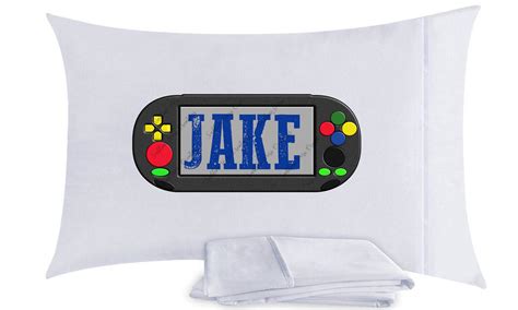 Video Game Controller Pillow Case Personalized Pillow Case Etsy