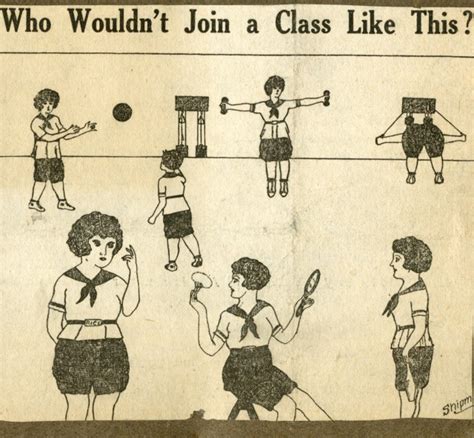 Gym Class For Girls 1920s Rice History Corner
