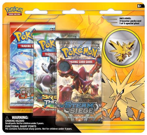 Maybe you would like to learn more about one of these? Pokemon Trading Card Game: Legendary Birds Zapdos 3-Pack Blister with Pin | www.toysonfire.ca