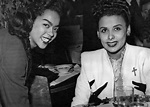 June Eckstine with Lena Horne at the Loendi Club, for a reception in ...