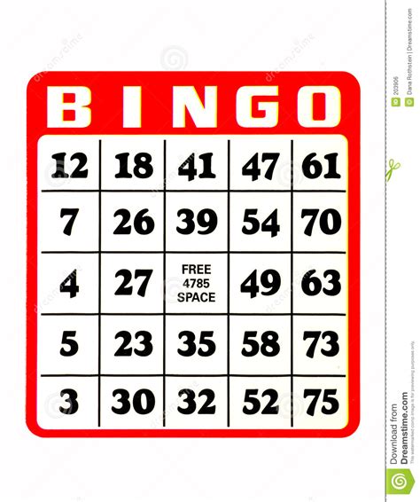 ¡el bingo online 75 de las figuras de la suerte! Bingo Card stock photo. Image of lose, odds, match, chance ...