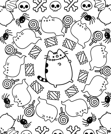 unicorn pusheen coloring pages free printable templates