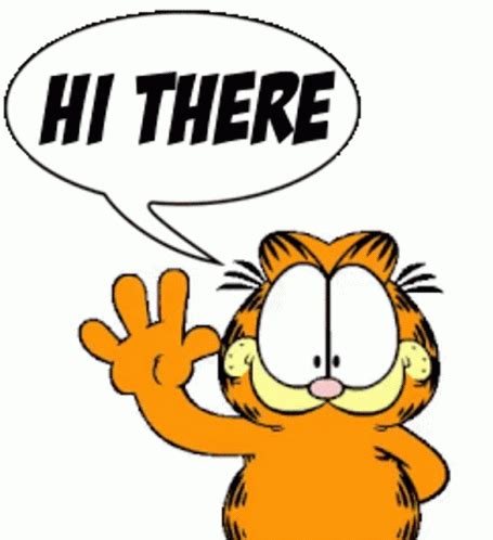 Garfield Hi There GIF Garfield Hi There Waving Descubre Y Comparte GIF