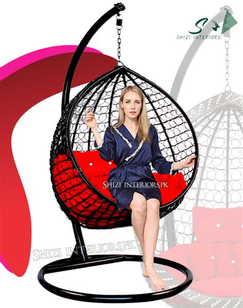 Hanging Swing Chair Adult Jhoola Egg Shape Rattan Patio Swing Jhula