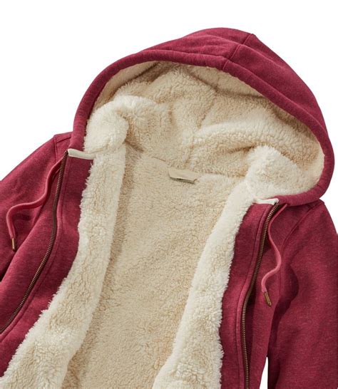 Womens Sherpa Lined Hoodie Sweatshirts And Fleece At Llbean