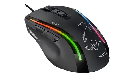 It features two illuminated led light stripes which are configurable in a stunning 16.8m vivid colors. ZAP - ROCCAT Kone EMP