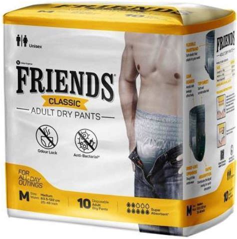 friends classic adult dry pants medium 10 pieces adult diapers m buy 10 friends classic
