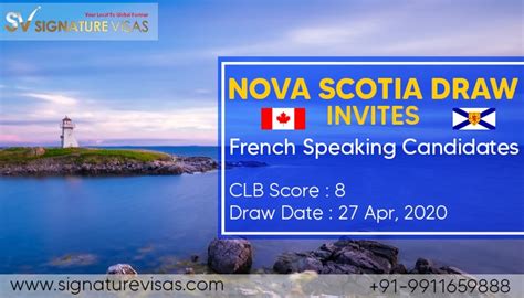 Nova Scotia Draw Invites French Speaking Candidates Latest Update