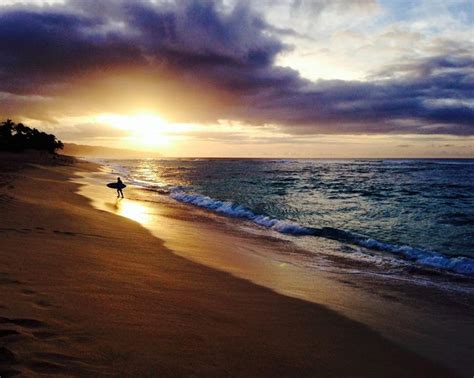 Sunset Beach Oahu Hawaii Sunsets Pinterest