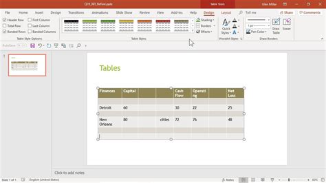 Structure Your Tables Microsoft Powerpoint Goskills