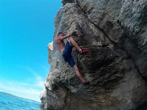 Deep Water Solo And Cliff Jumping In Split Croatia