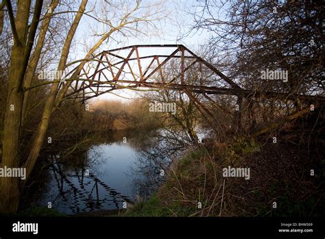 Derelict Bridge Attenborough Nature Reserve Nottingham England
