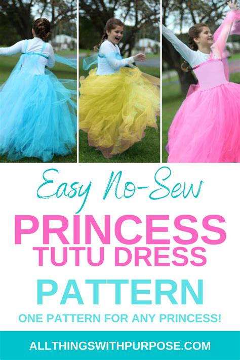 Diy Tulle Princess Dress Pattern To Create The Look Of Any Princess