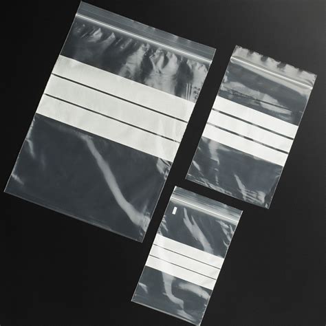 White Strip Zip Lock Bags Bags Non Sterile Bags Deltalab