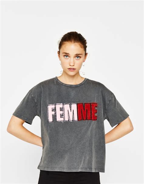 Graphic Trends Fashion Merchandising Feminist Shirt Slogan Faux Fur