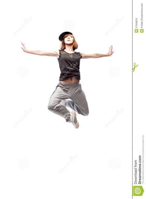 Girl Hip Hop Dancer Stock Image Image Of European Jump 27556875
