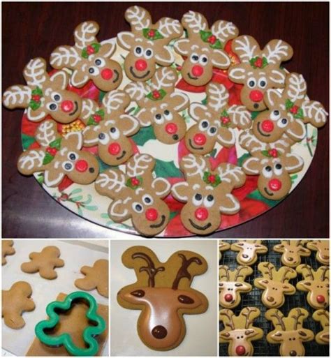 This gingerbread man cookie recipe can be made into different designs, even with the same large gingerbread man cookie cutter. Reindeer Gingerbread Cookies Pictures, Photos, and Images ...