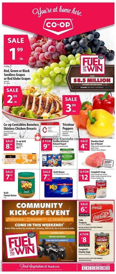 Co Op Canada Flyer Food Fuel Up To Win Sk March 5 March 11