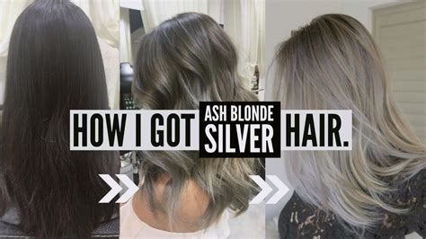 How To Go Dark Brown To Silver Ash Tips And Advice On Process Dark