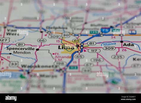 Lima Ohio Map Hi Res Stock Photography And Images Alamy