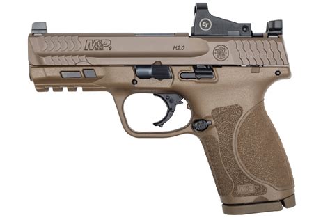 Smith And Wesson Mandp9 M20 Compact 9mm Fde Pistol With Crimson Trace Red