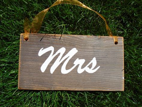 Mr And Mrs Set Rustic Wood Signs Wedding By Emeraldcityrustic