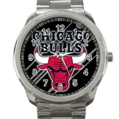 Chicago Bulls Nba Basketball Team Logo 1 Unisex Sport Metal Watch