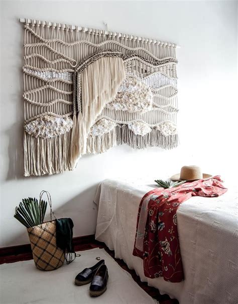 Macrame Wall Hanging Abstract Wall Art Woven Tapestry Etsy Diy