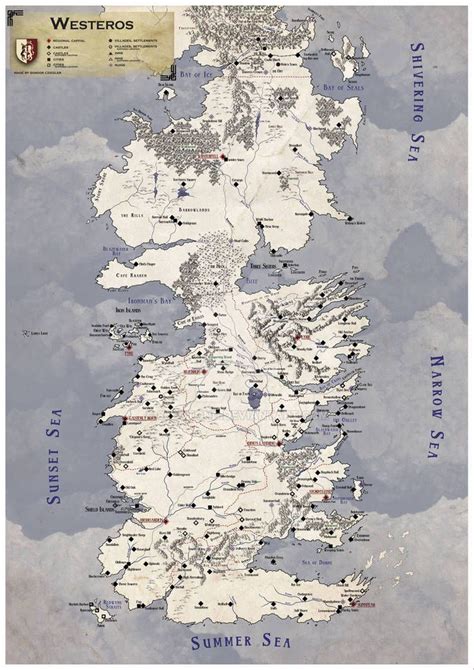 Westeros By 86botond On Deviantart Game Of Thrones Artwork Fantasy