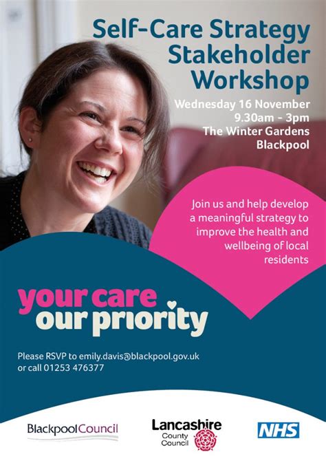 Come To Our Self Care Strategy Workshop And Have Your Say Blackpool