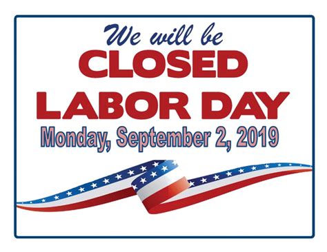 Closed For Labor Day