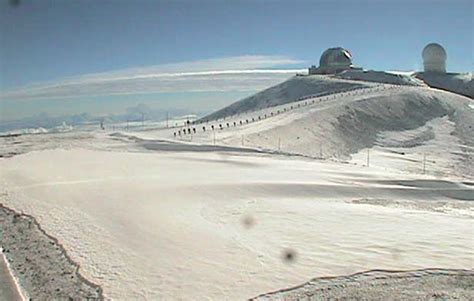 Storm Brings October Snow To Hawaii Island Mountains