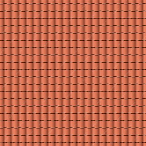 Premium Vector Red Roof Tiles Background Texture In Regular