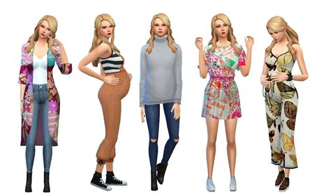 Maternity Lookbook Sims 4 Clothing Sims 4 Mods Clothes Sims 4