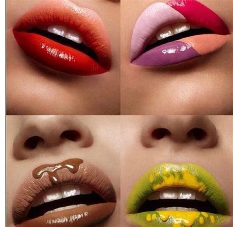 Pretty Cool Lipstick Art Lips Pinterest Lips Makeup And