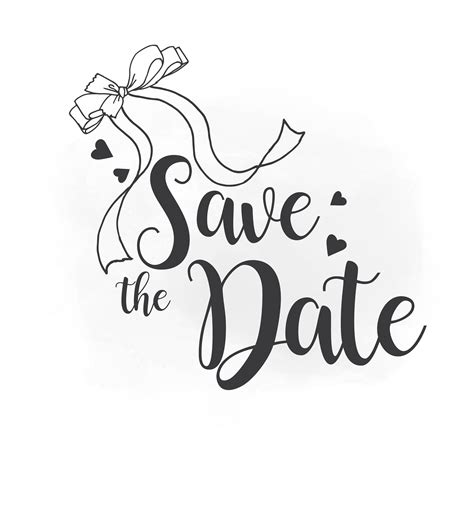 Save The Date Logo Png