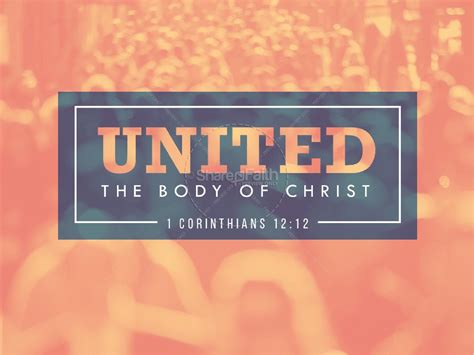 United The Body Of Christ Ministry Powerpoint Clover Media