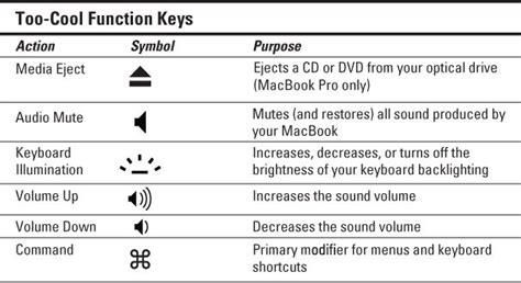 This is control over the keyboard backlight like no other laptop model offers. MacBook For Dummies Cheat Sheet (With images) | Macbook ...