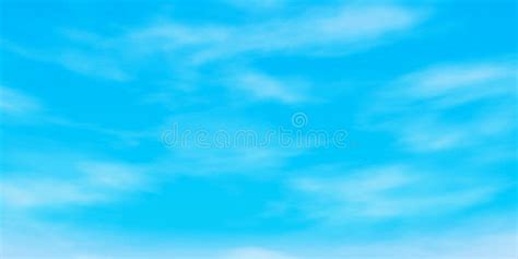 Natural Beautiful Blue Sky Background With Blurry Cloudsabstract
