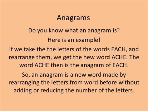 Business Hierarchy Meaning Of Anagram With Example