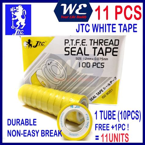 Jtc White Seal Tape For Piping Thread Pcs Seal Tape Paip Tap Putih