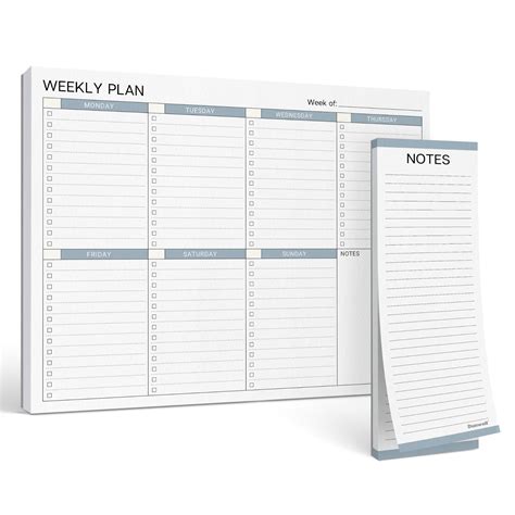 Amazon Dunwell Large Weekly Planning Pad 8 5x11 Weekly To Do