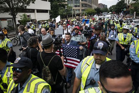 police credit massive response to white supremacist rally in d c with saving lives keeping