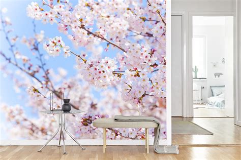 Vlies Fotobehang Japanse Kersenbloesem Bloemen Behang Muurmodenl