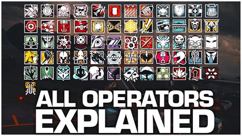 Rainbow Six Siege All Operators Explained Year 1 5 Youtube