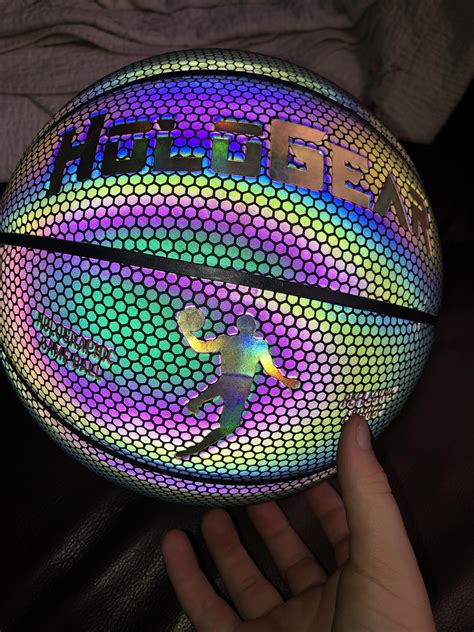 A Basketball That Changes Colors When You Take A Flash Picture Of It