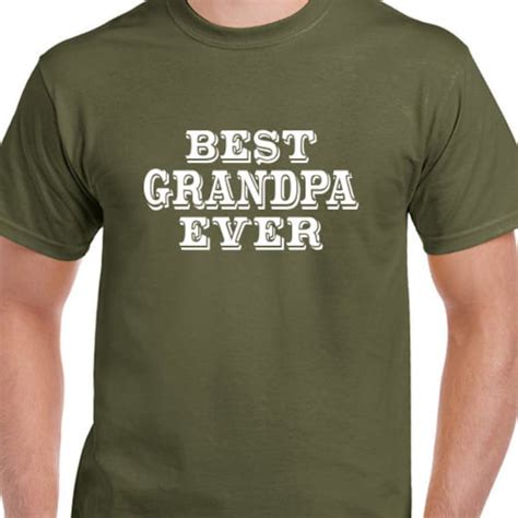 Best Grandpa Ever T Shirt Mens Husband By Printasticapparel