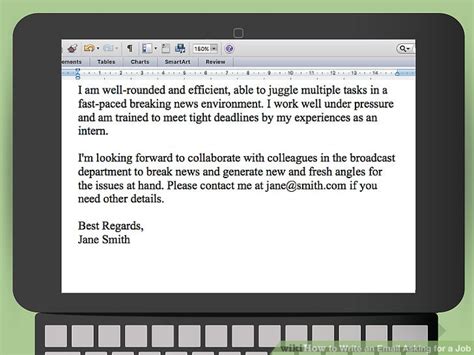 How To Write An Email Asking For A Job With Pictures Wikihow